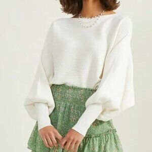 Altar'd State Emilia Ribbed Sweater Small EUC